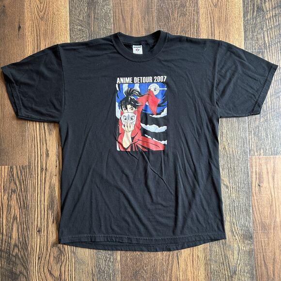 Jerzees Other - Anime Detour 2007 T-Shirt XL Black Jerzees Mask Art Graphic Convention Tee